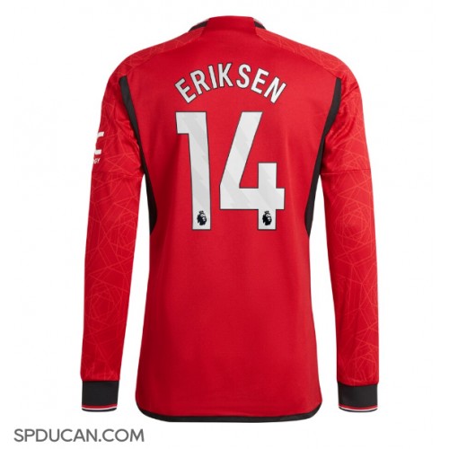Muški Nogometni Dres Manchester United Christian Eriksen #14 Domaci 2023-24 Dugi Rukav